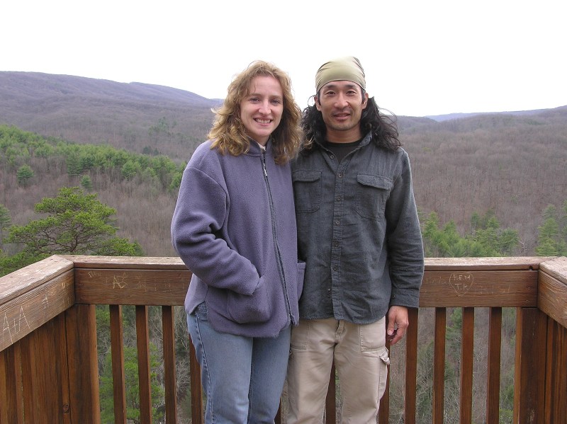 Norma and I standing at the overlook