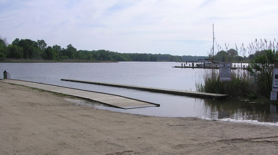 Water just below the pier