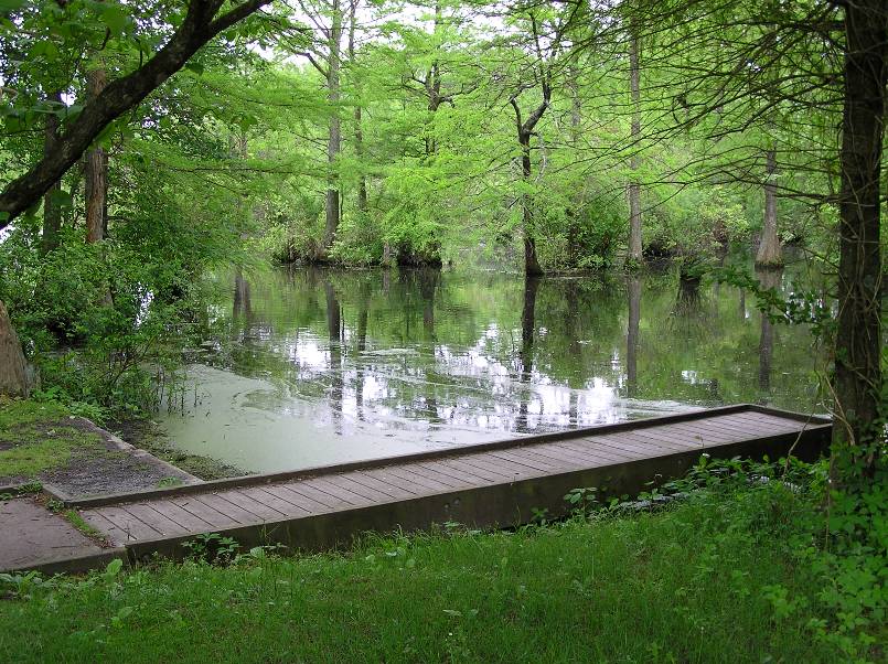 Trussum Pond and pier