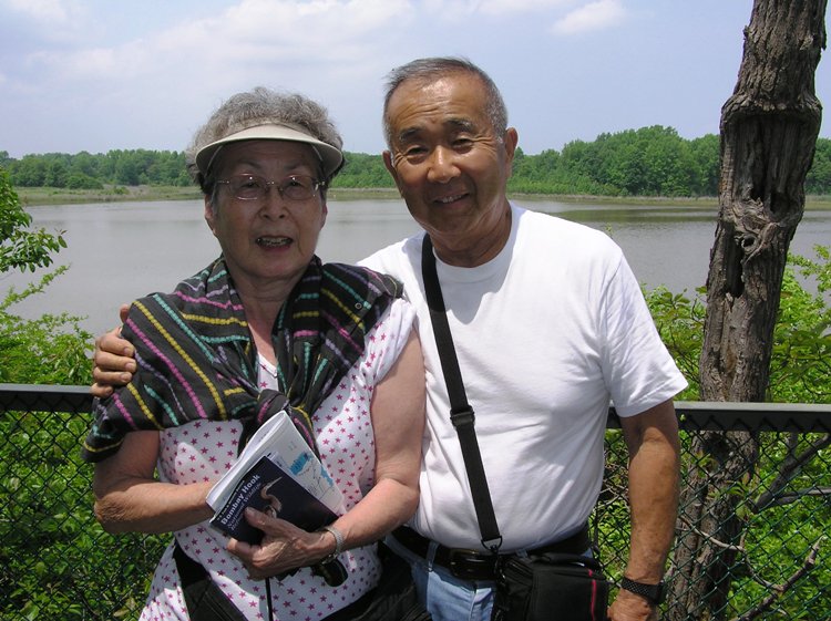 My parents at the top of the observation tower