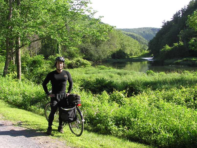 Me with my bicycle on the rail trail