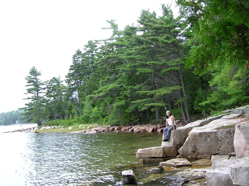 Me on a rock at Somes Sound