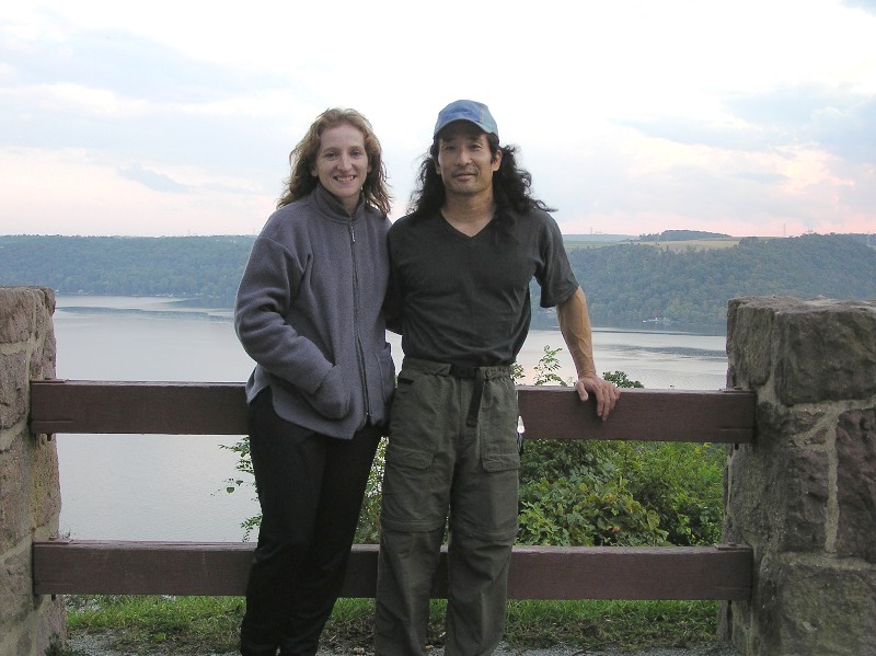 Norma and I standing at Hawk Point