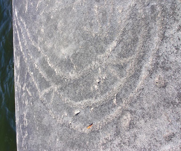 Petroglyph of a manitou spirit