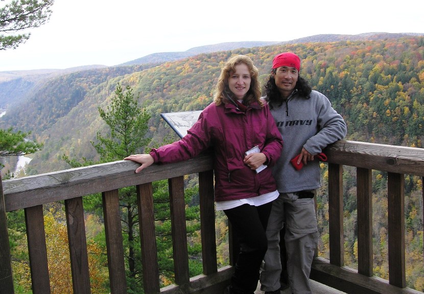 Norma and I at overlook platform