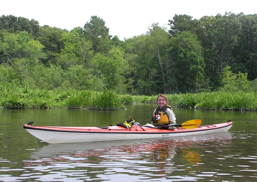 Lisa in her Wilderness Systems Shenai