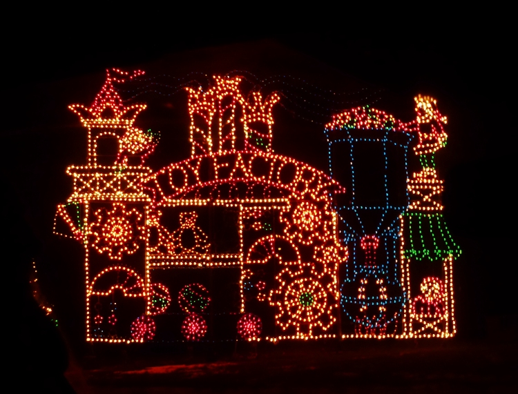 Christmas lights at Symphony of Lights