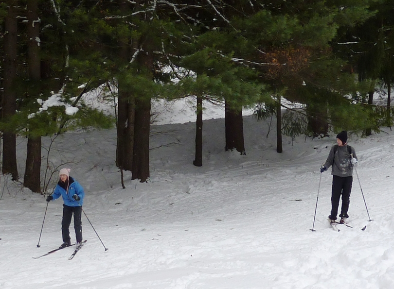 Carmen and Clark before the big downhill