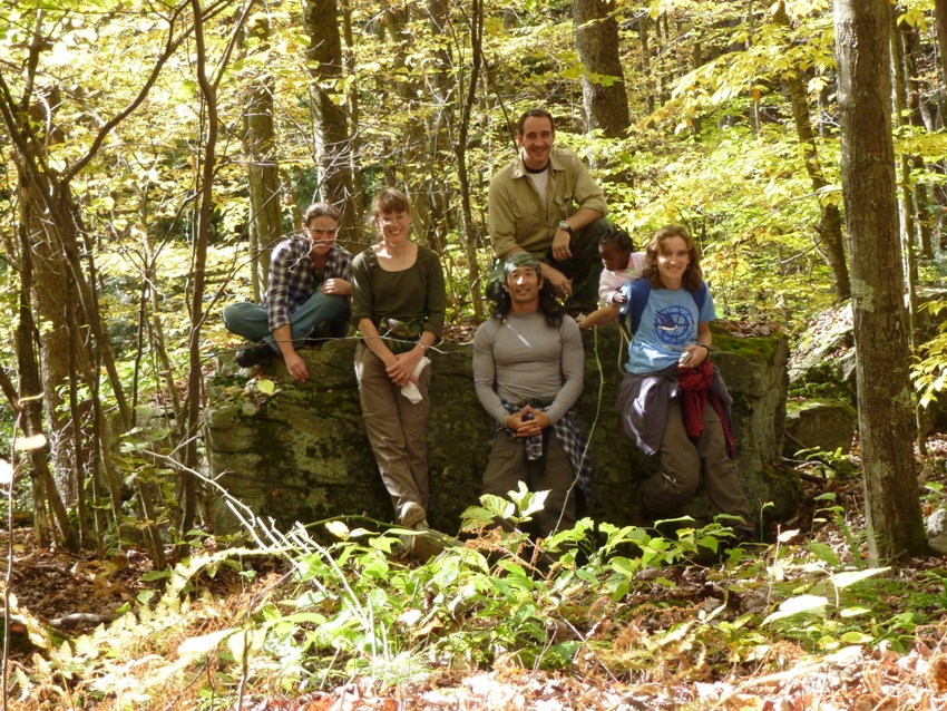 All of us at a big rock