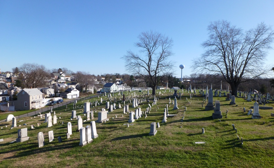 Tombstones at River View Cemetary