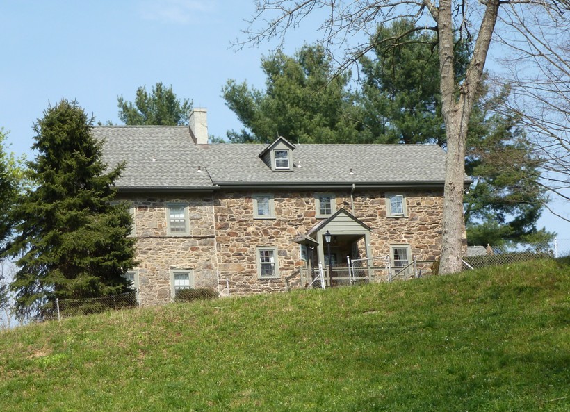 Stone house on hill