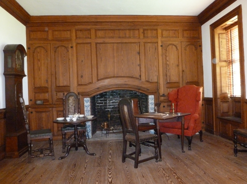 Wood floor and furniture in room of Washington house