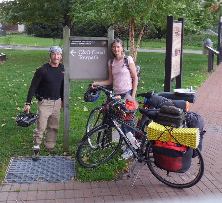 Carmen and I at the Cumberland Visitor Center