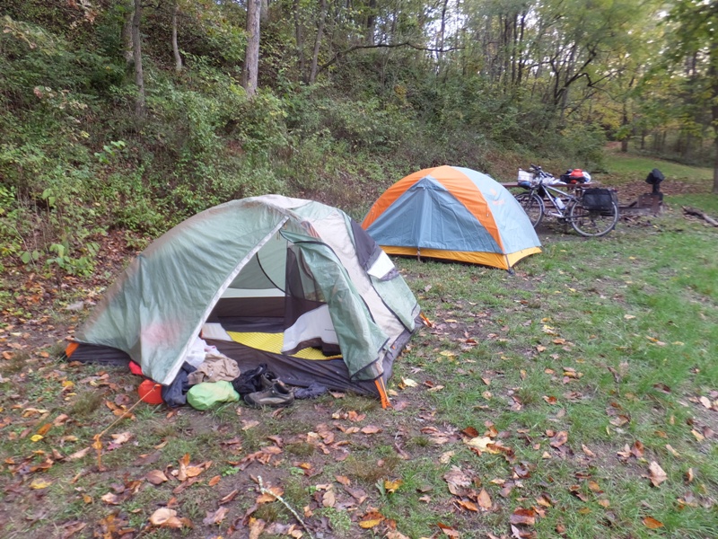 Tents and bikes