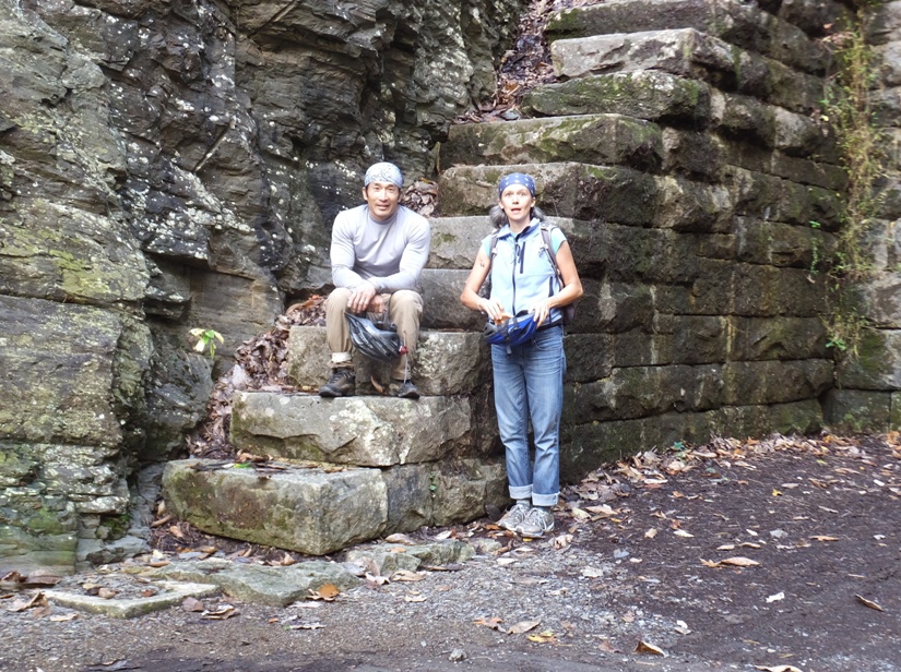 Carmen and I near the entrance to the tunnel