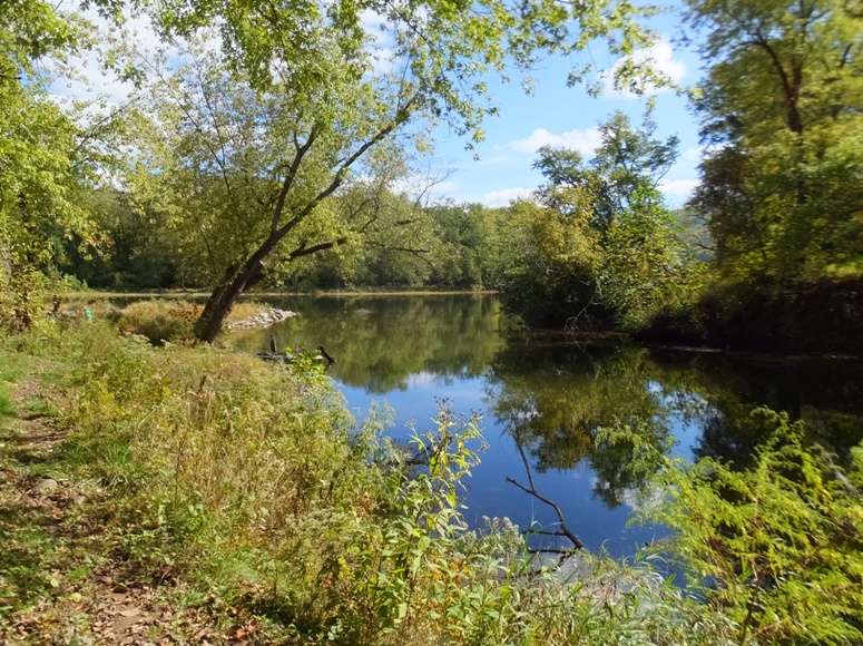 Where the creek flows into the mighty Potomac River