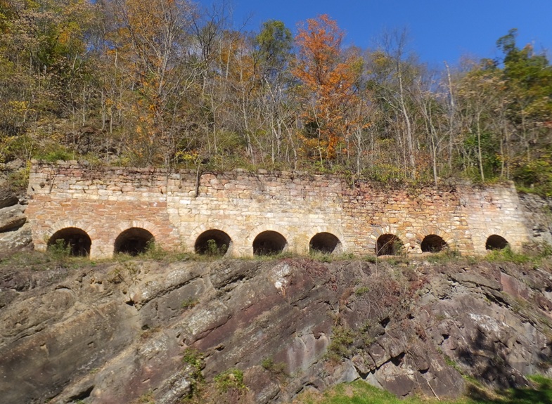 Eight stone kilns