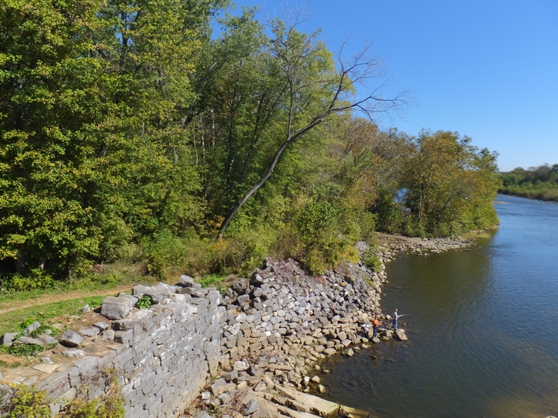 View downstream from the dam on the Maryland side