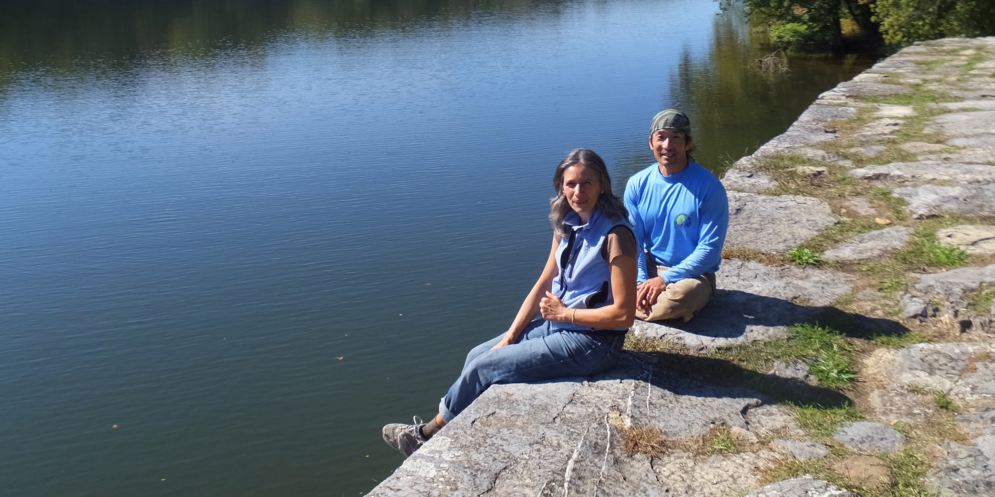 Carmen and I near Dam 4 on the upstream side of the Potomac River