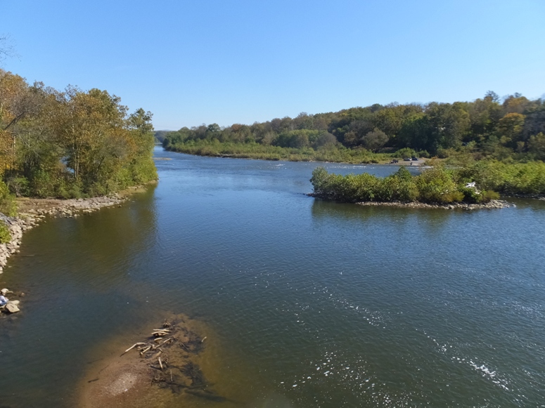 Looking downstream on the Potomac River