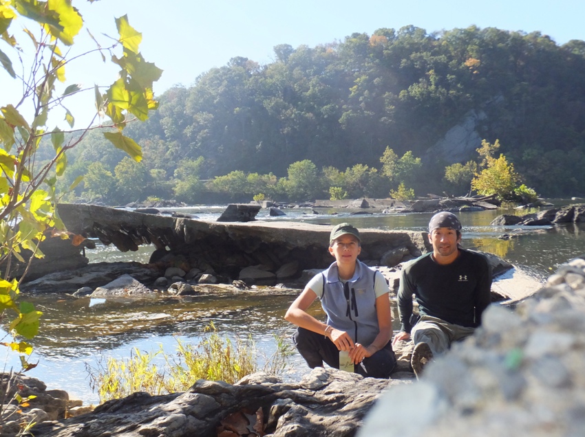 Carmen and I on the river