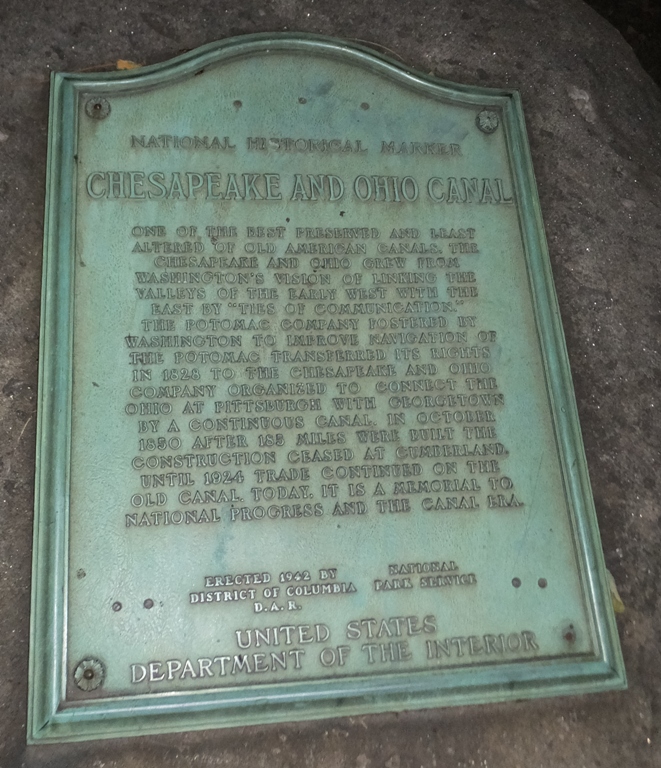 C&O national historic marker