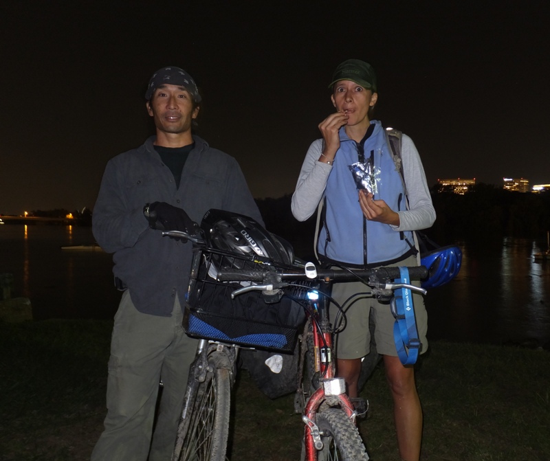 Carmen and I with our bikes