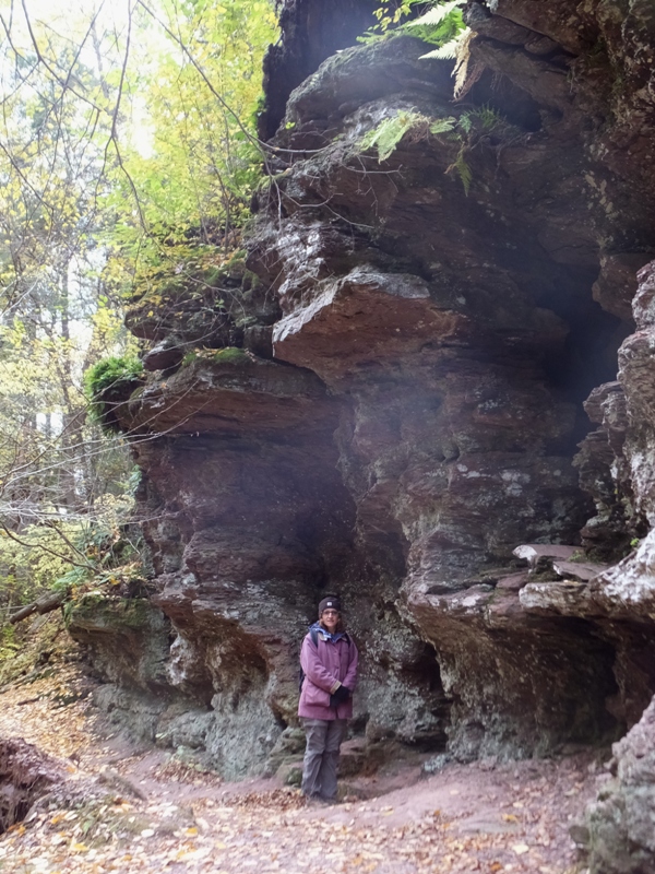 Norma with tall, rocky structure behind