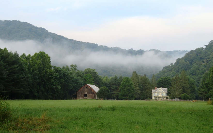 Fog in valley