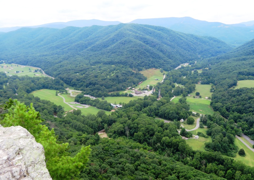 Hazy view from Seneca Rocks