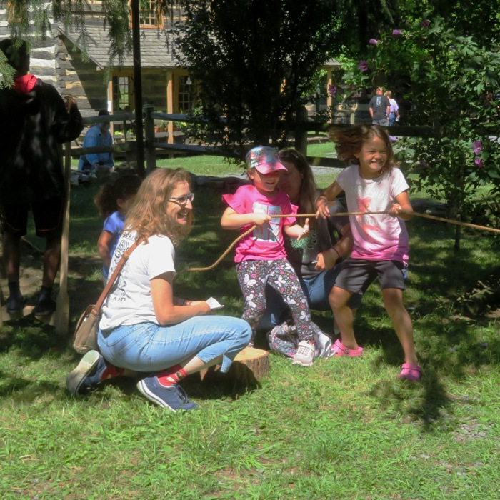 Kids playing Tug-of-War