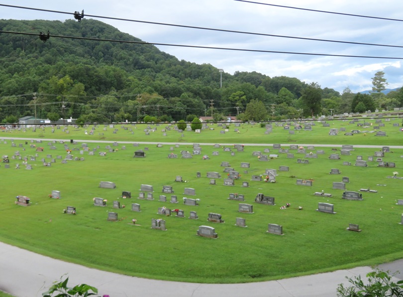 Oak Grove Cemetery view from Peavine Trail