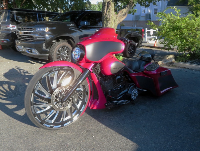 Red Harley Davidson Big Wheel Bagger