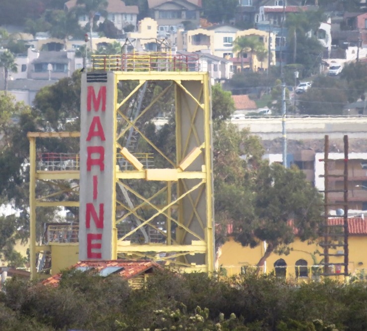 Marine confidence course climbing tower