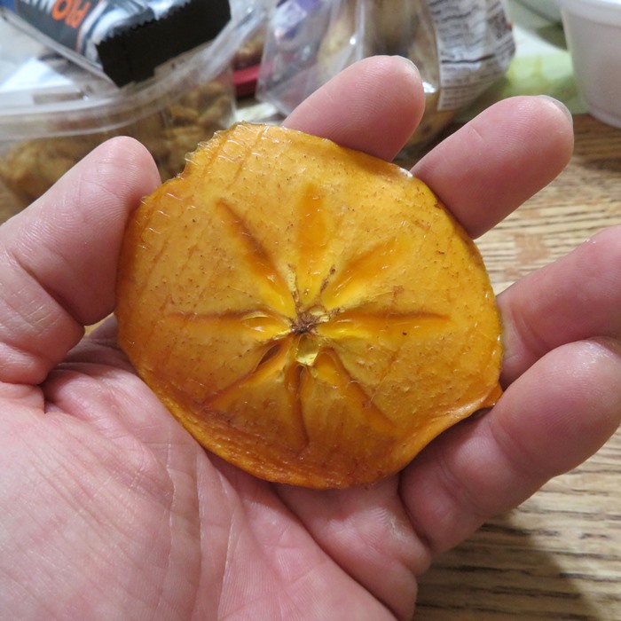 Dehydrated persimmon ready to eat