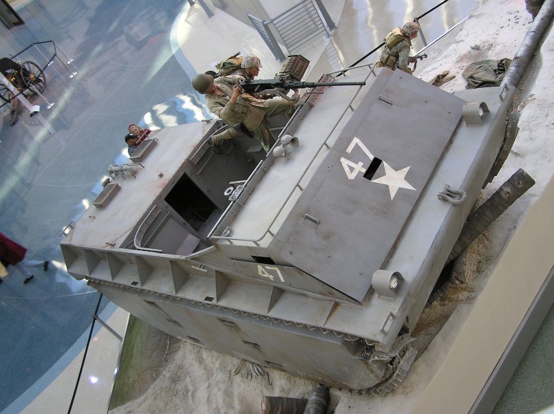 A bird's eye view of an amphibious landing