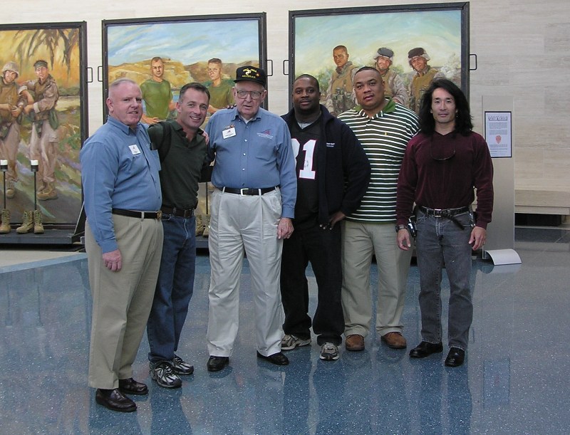 Docents and our group at the museum