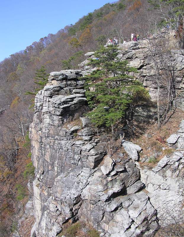 Rocky overlook at Maryland Heights