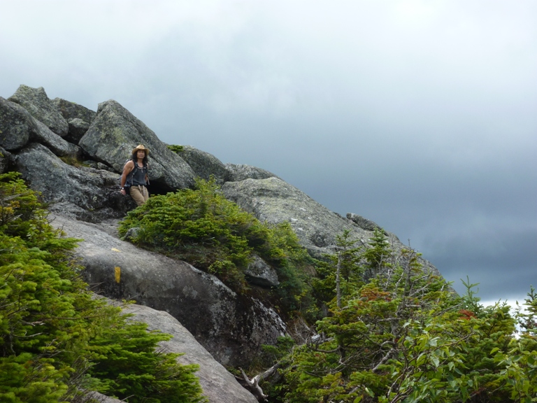 Me surrounded by boulders