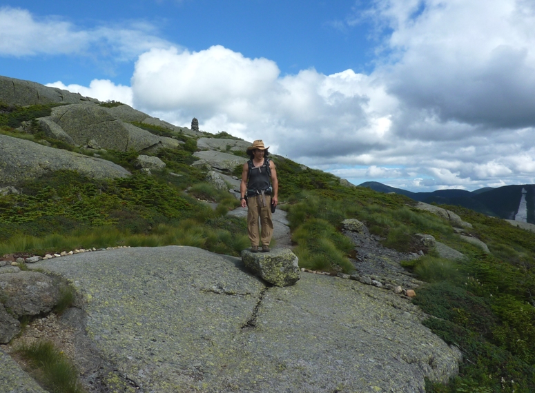 Me hiking on Wright Peak