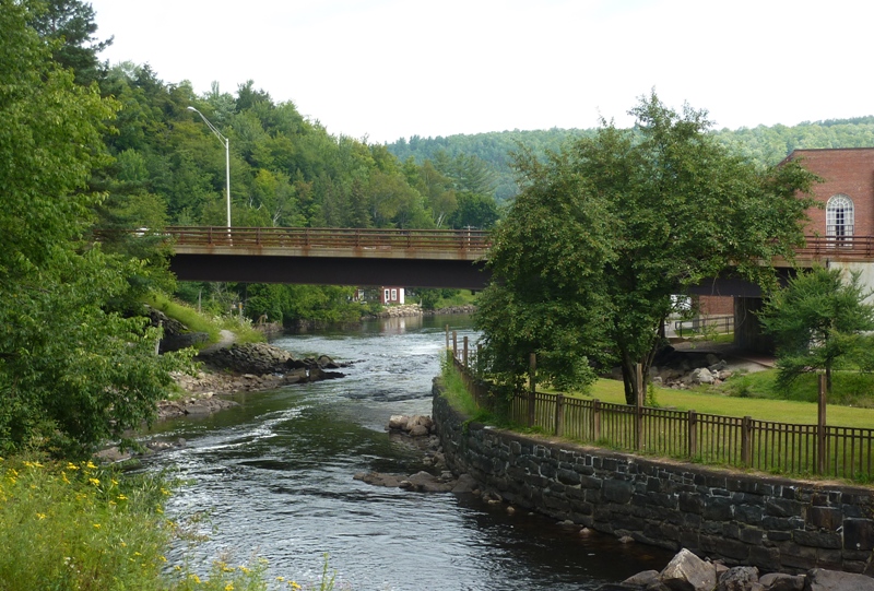 View of Saranac River from Riverwalk Trail