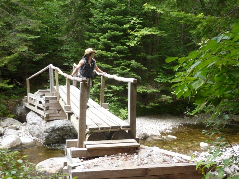 Me on a bridge over Indian Pass Brook