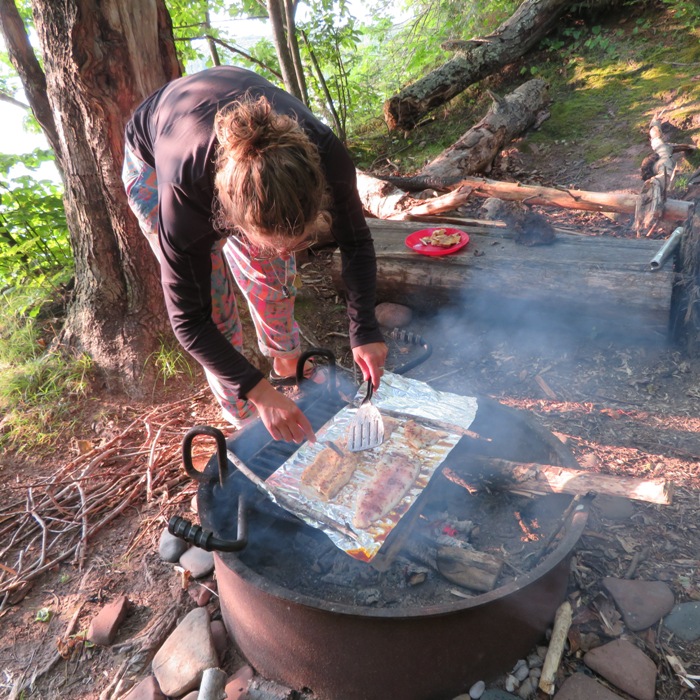 Britta grilling whitefish