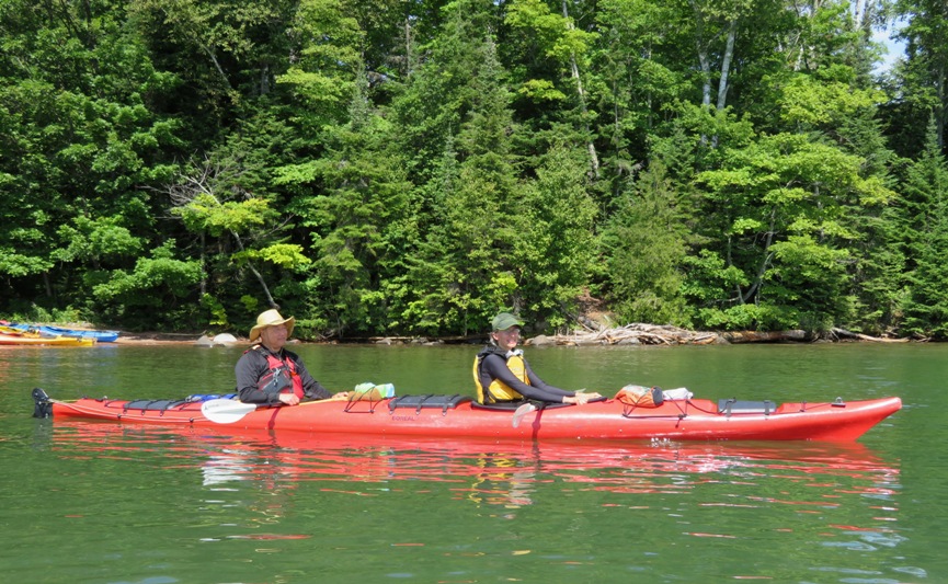 Steve and Carmen in kayak