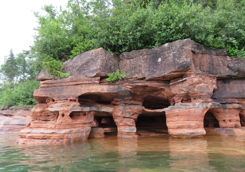 Rocky side with lots of interesting crevices