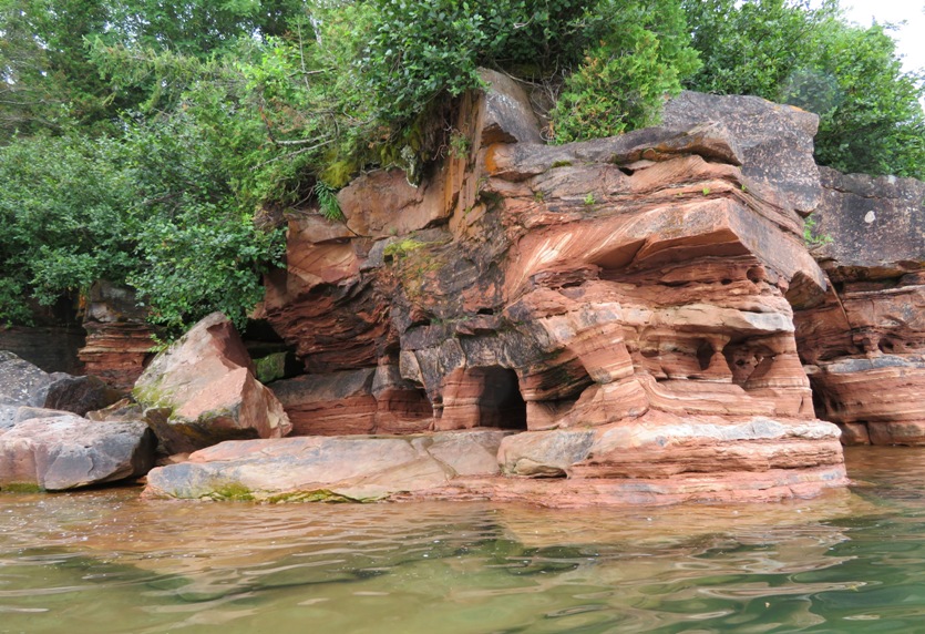 Rocky side with plenty of foliage on top