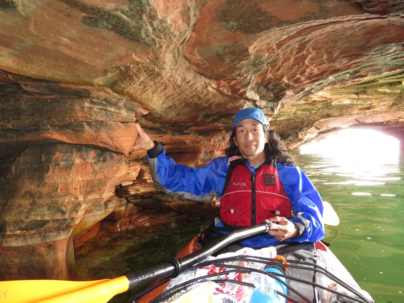 Me in a sea cave