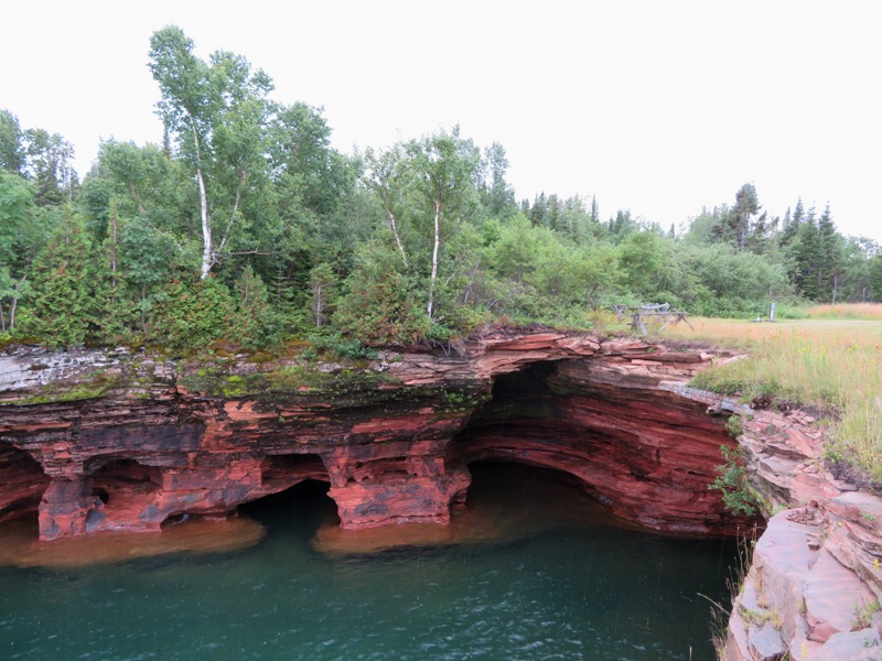 Another view of sea caves from East Landing