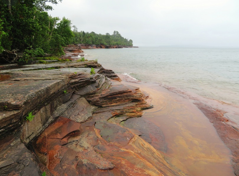 Calm water on the west side