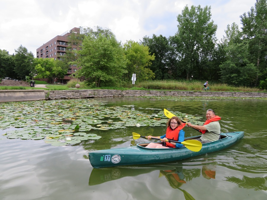 Norma and Steve in tandem kayak